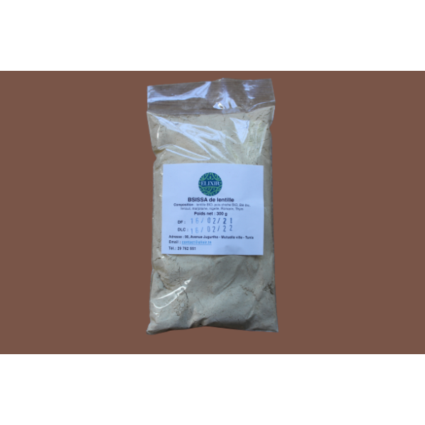 Bsissa de lentilles BIO 300G