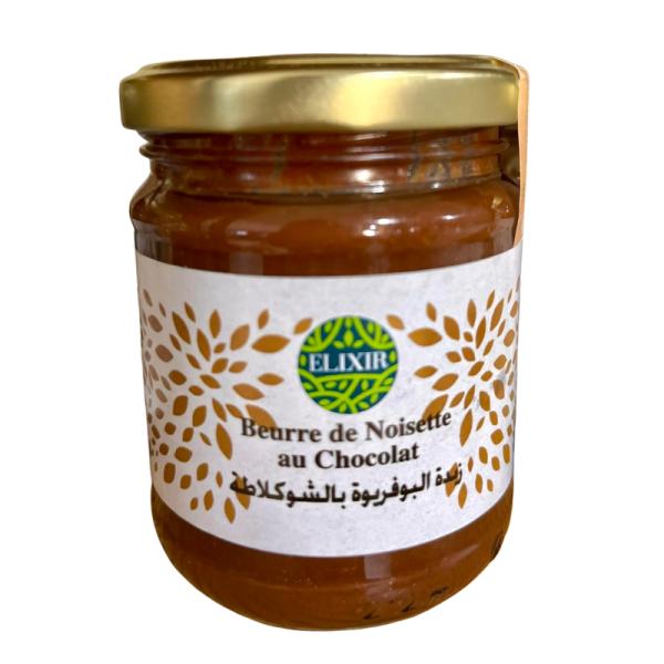Beurre de noisette au chocolat sans sucre