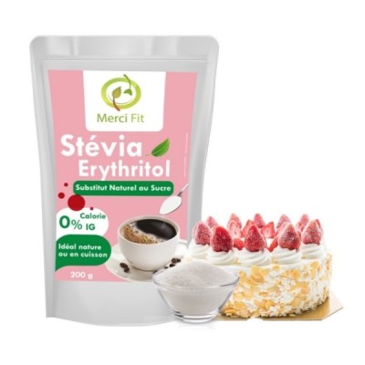 Sucre Stevia Erythritol 200g