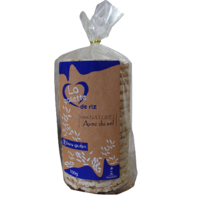 Galette de Riz avec Sel Sans Gluten 100G