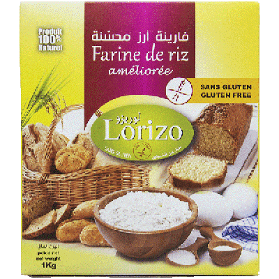 Farine de Riz Amelioree Sans Gluten 1KG