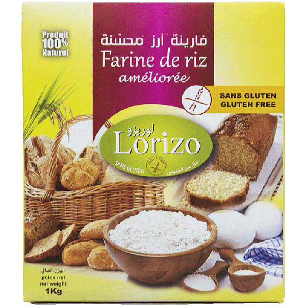 Farine de Riz Amelioree Sans Gluten 1KG